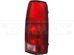 OE Style Tail Light; Chrome Housing; Red/Clear Lens; Passenger Side (88-00 C1500, C2500, C3500, K1500, K2500, K3500)