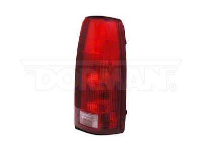 OE Style Tail Light; Chrome Housing; Red/Clear Lens; Passenger Side (88-00 C1500, C2500, C3500, K1500, K2500, K3500)