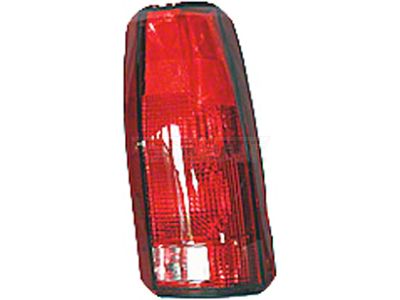 OE Style Tail Light; Chrome Housing; Red/Clear Lens; Passenger Side (88-00 C1500, C2500, C3500, K1500, K2500, K3500)