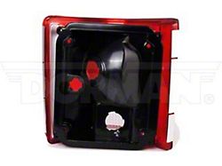 OE Style Tail Light with Chrome Trim; Chrome Housing; Red/Clear Lens; Passenger Side (73-86 C10, K10, K20)
