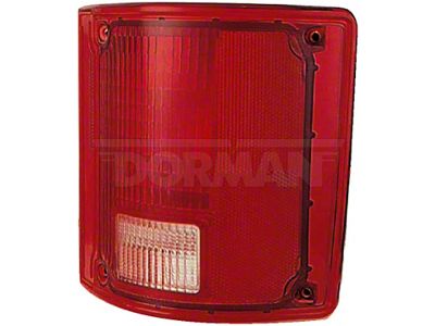 OE Style Tail Light without Chrome Trim; Chrome Housing; Red/Clear Lens; Passenger Side (73-86 C10, K10, K20)