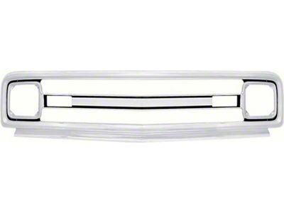Chevy Truck Outer Grille, Without Chevrolet Lettering, 1969-1970