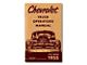 1955 1st Series Chevy Truck Owners Manual