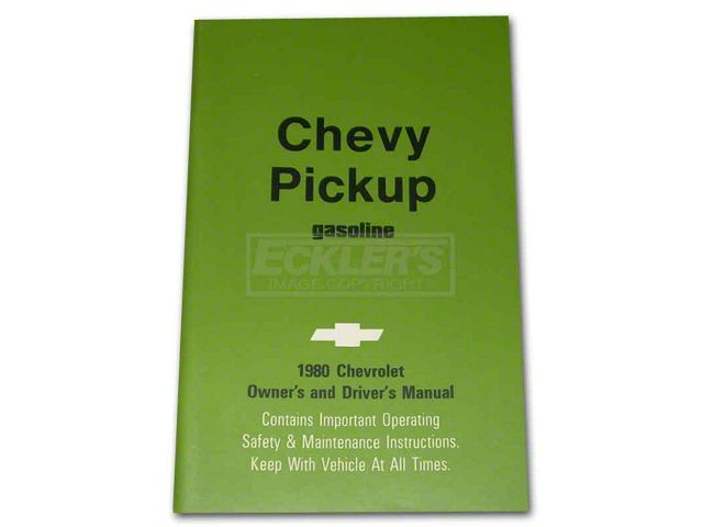 1980 Chevy Truck Owners Manual