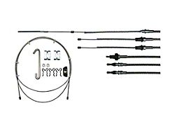 Chevy Truck Parking & Emergency Brake Cable, Center, Long Bed, Half Ton, 1966