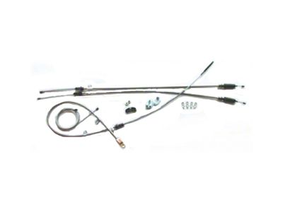 Chevy & GMC Truck Parking & Emergency Brake Cable Set, 1/2 Ton Long Bed, With TH400 Transmission, 1967-1968