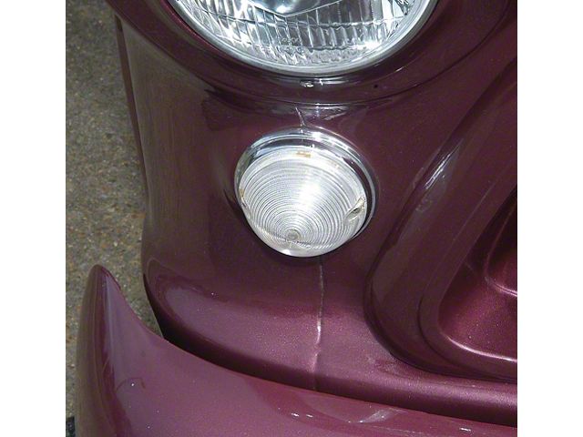 Chevy Truck Parking & Turn Signal Light Assembly, Clear, 1955-1957