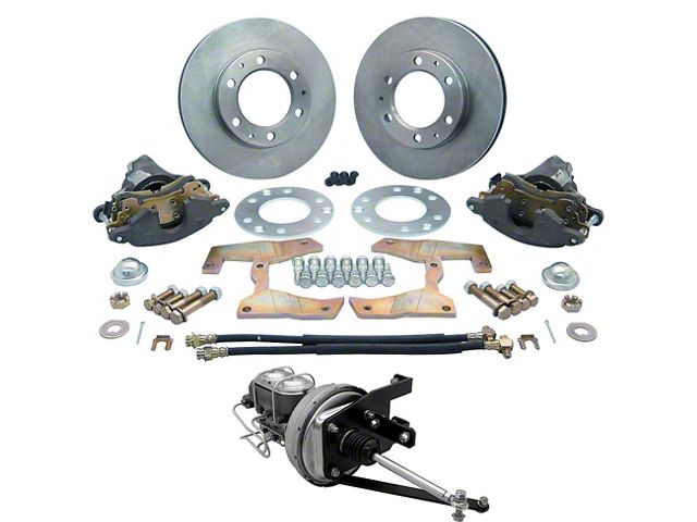 Chevy Truck Power Disc Brake Kit, Front, 6-Lug, 1955-1959