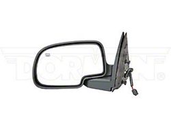 Powered Heated Side Mirror; Driver Side; Black (99-00 C1500, C2500, C3500, K1500, K2500, K3500)