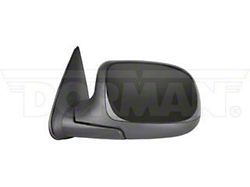 Powered Non-Heated Side Mirror; Driver Side; Black (99-00 C1500, C2500, C3500, K1500, K2500, K3500)
