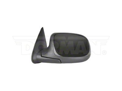 Powered Non-Heated Side Mirror; Driver Side; Black (99-00 C1500, C2500, C3500, K1500, K2500, K3500)