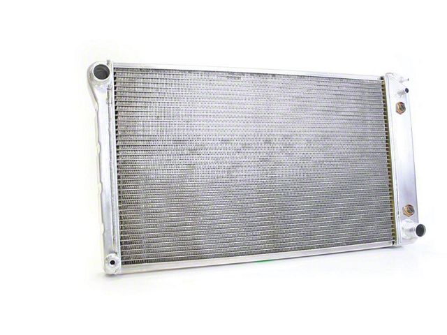 Chevy Truck Radiator, Griffin, Aluminum, Pro Series, Dual Core, 1973-1987