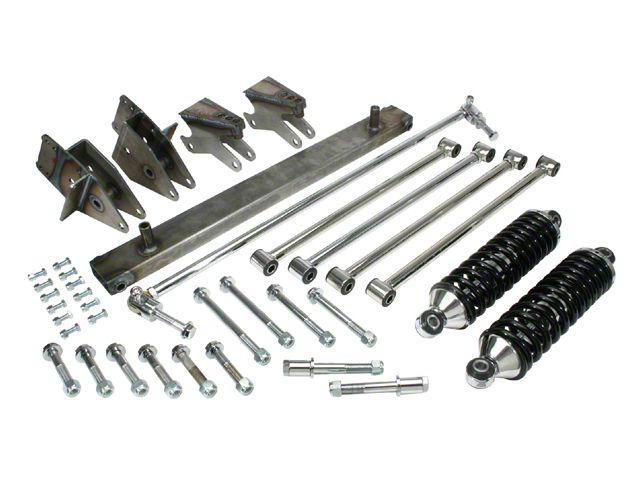 Chevy Truck Rear Four Link Suspension Kit, With Steel Bars,1947-1955 1st Series