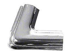Rear Window Lockstrip Corner Joint Clip; L-Shaped; Chrome (73-86 C/K10)