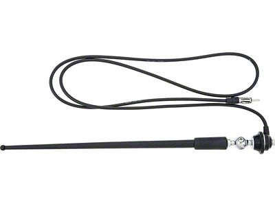 Rubber Antenna Mast and Cable Assembly; Fender Mounted; Passenger Side (73-86 C/K10)