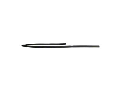 Rubber Door Glass Run with Window Post Liner; Driver Side (81-87 C10, K10)
