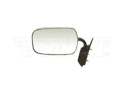 Sail Mount J Arm Style Manual Non-Heated Side Mirror; Driver Side; Chrome (88-99 C1500, C2500, C3500, K1500, K2500, K3500)