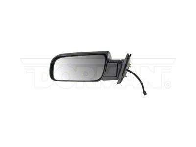 Sail Mount Powered Non-Heated Side Mirror; Driver Side; Black (92-00 C1500, C2500, C3500, K1500, K2500, K3500)