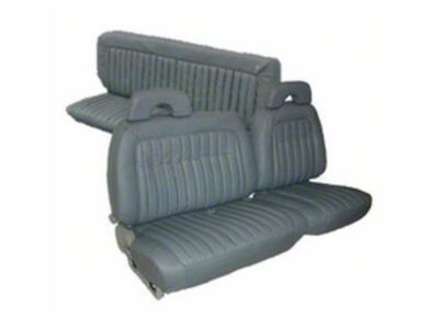Chevy & GMC Truck Seat Cover, Bench, Extended Cab, 60/40 Split, Front and Rear, Velour, Two-Tone, Silverado, 1992-1995