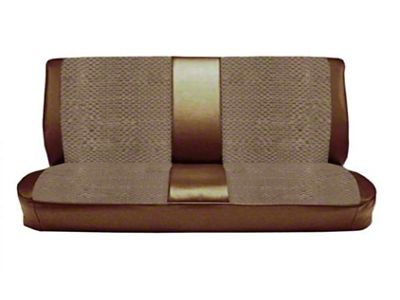 Chevy & GMC Truck Seat Cover, Bench Seat, Standard Cab, Madrid Grain Vinyl w/Regal Velour Inserts, 1981-1987