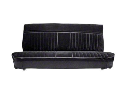 Chevy & GMC Truck Seat Cover, Bench Seat, Standard Cab, Madrid Grain Vinyl w/Regal Velour Inserts, 1981-1987