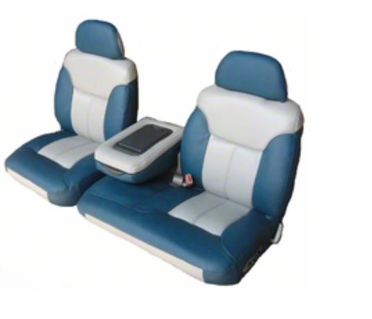 Chevy GMC Truck Seat Cover Split Bench 60 40 Extended Cab Front and Rear Encore Velour With Center Arm Rest 1995 1998