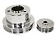 Chevy Truck Serpentine Pulley Set, Polished Aluminum, 1988-1993