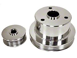 Chevy Truck Serpentine Pulley Set, Polished Aluminum, 1994-1996