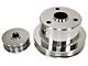 Chevy Truck Serpentine Pulley Set, Polished Aluminum, 1994-1996