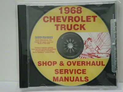 1968 Chevrolet Truck Shop and Overhaul Service Manuals (CD-ROM)