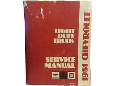 1981 Chevy Truck Shop Manual; 2 Volumes