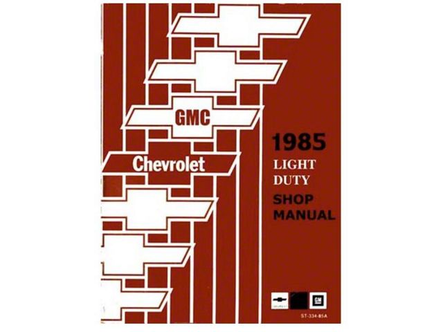 1985 Chevy Truck Shop Manual; 2 Volumes