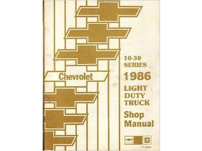 1986 Chevy Truck Shop Manual; 2 Volumes