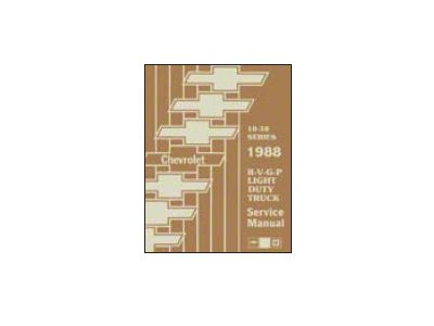 1988 Chevy Truck Shop Manual; 2 Volumes