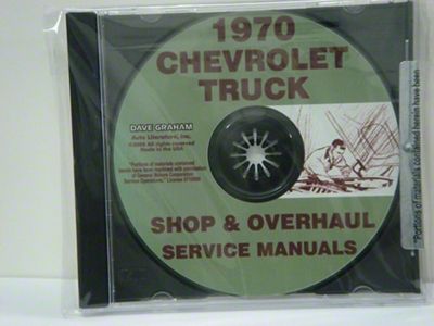 1970 Chevrolet Truck Shop and Overhaul Service Manuals (CD-ROM)