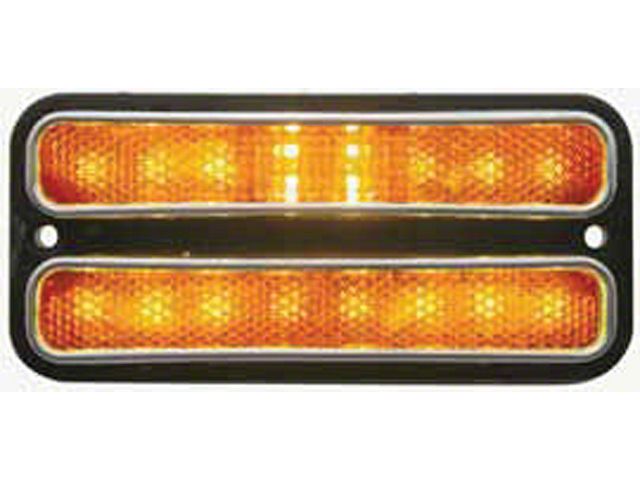 Chevy Truck Side Marker Light, Front, LED, Amber, 1968-1972