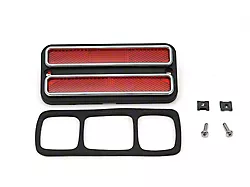 Chevy Truck Side Marker Light, Rear, With Chrome Bezel, Clear, 1968-1972