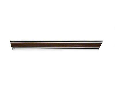 Chevy Truck Side Molding, Long Bed, With Wood Grain Insert,Right Rear Lower, 1969-1972