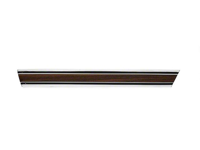 Chevy Truck Side Molding, Long Bed, With Wood Grain Insert,Right Rear Lower, 1969-1972