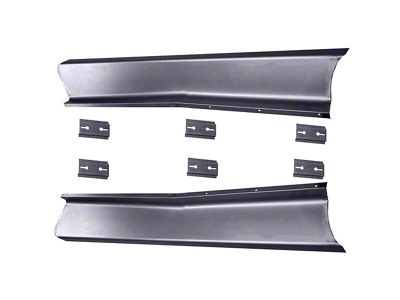 Smooth Running Boards with Adapters (47-Early 55 Chevrolet/GMC Truck w/ Short Bed)