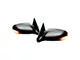 Sportage Style Side Mirrors with LED Signals; Black (88-98 C1500, C2500, C3500, K1500, K2500, K3500)