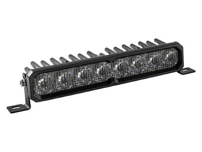 SS10 Max Single Row LED Light Bar with Amber Backlight; White Combo (Universal; Some Adaptation May Be Required)