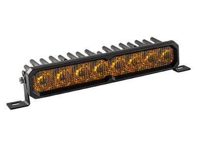 SS10 Max Single Row LED Light Bar with Amber Backlight; Yellow Combo (Universal; Some Adaptation May Be Required)
