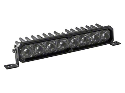 SS10 Sport Single Row LED Light Bar with Amber Backlight; White Spot (Universal; Some Adaptation May Be Required)