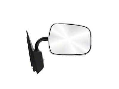 Stainless Steel Door Mirror; Passenger Side (88-98 Blazer, C1500, C2500, C3500, Jimmy, K1500, K2500, K3500)