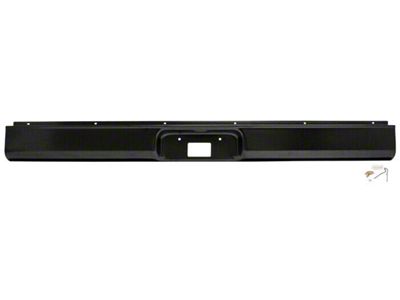 Steel Roll Pan with License Plate Cutout; Unpainted (73-87 C10, C15, K10, K15, K20)