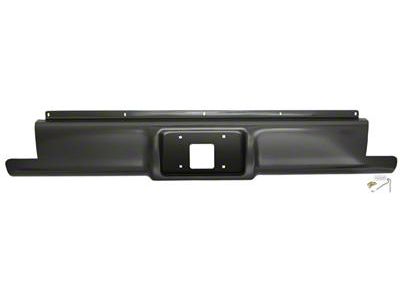 Steel Roll Pan with License Plate Cutout; Unpainted (88-99 C1500/C2500/C3500/K1500/K2500/K3500 Stepside)