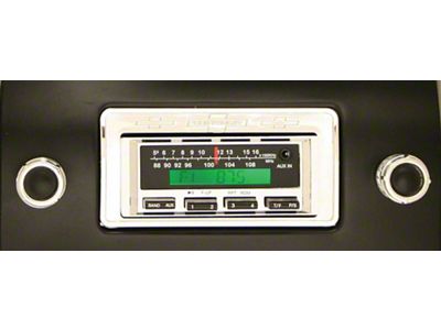 Chevy Truck Stereo,KHE300,AM/FM,200 Watts, Black Face,1947-1953