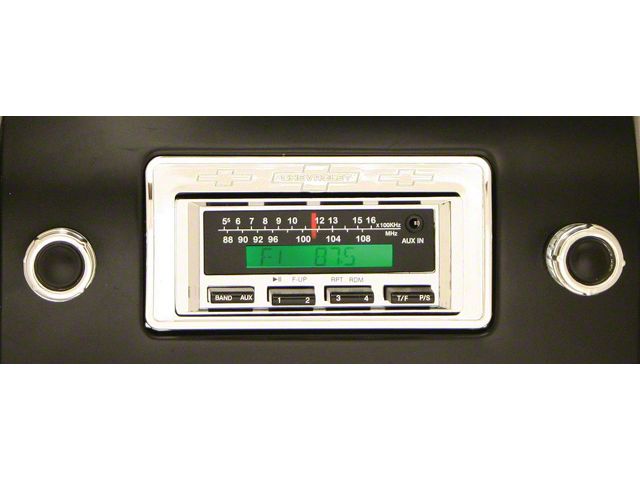 Chevy Truck Stereo,KHE300,AM/FM,200 Watts, Black Face,1947-1953