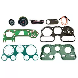 Ecklers Tachometer and Clock Conversion Kit; 8000 RPM (67-72 V8 C/K10)